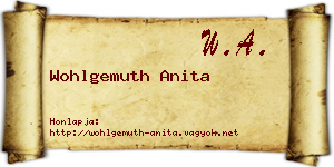Wohlgemuth Anita névjegykártya
